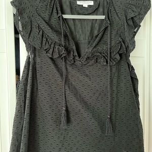 Emerson Fry India Collection Black Dot Top